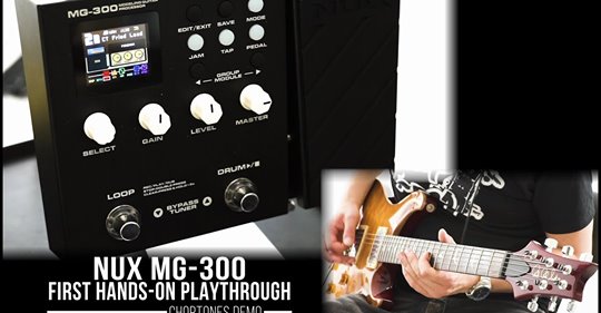 www.tomtop.com The Europe famous patch and IR making company Choptones did the cooperation with NUX MG-300, you can check the first hands-on play through demo. In default MG-300, you can get their signature patches on 1A~1D.