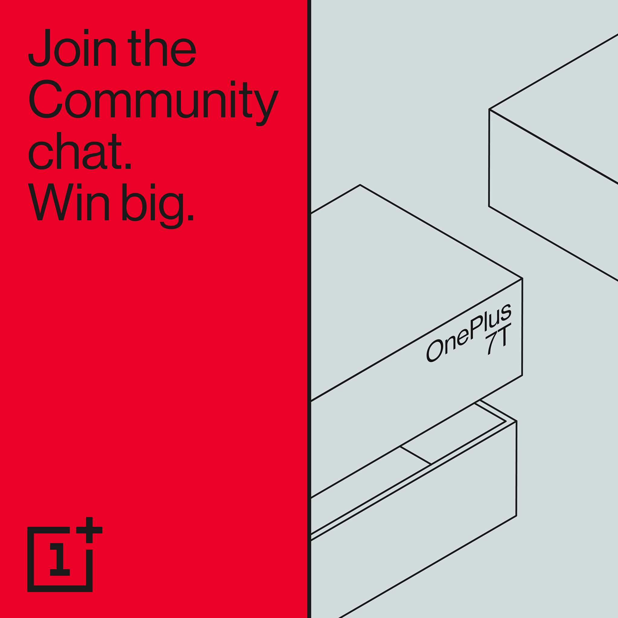 To celebrate the launch of the #OnePlus7TSeries, join our Community chat for your chance to win a #OnePlus7T and other cool prizes! 