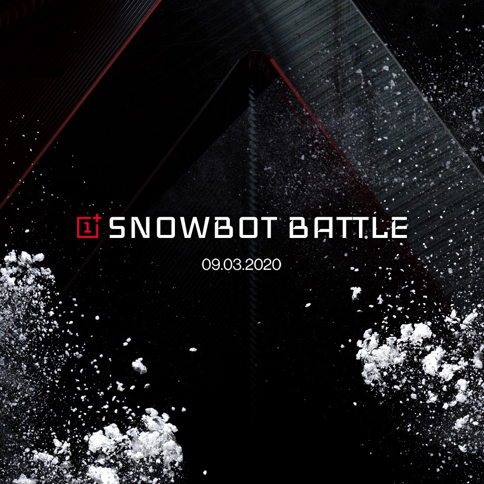 We've created 5G-connected, snowball-firing robots. Let's call them Snowbots. You can control them from your phone to shoot Snowbots controlled by other OnePlus fans, from March 9. #OnePlus5GSnowbots