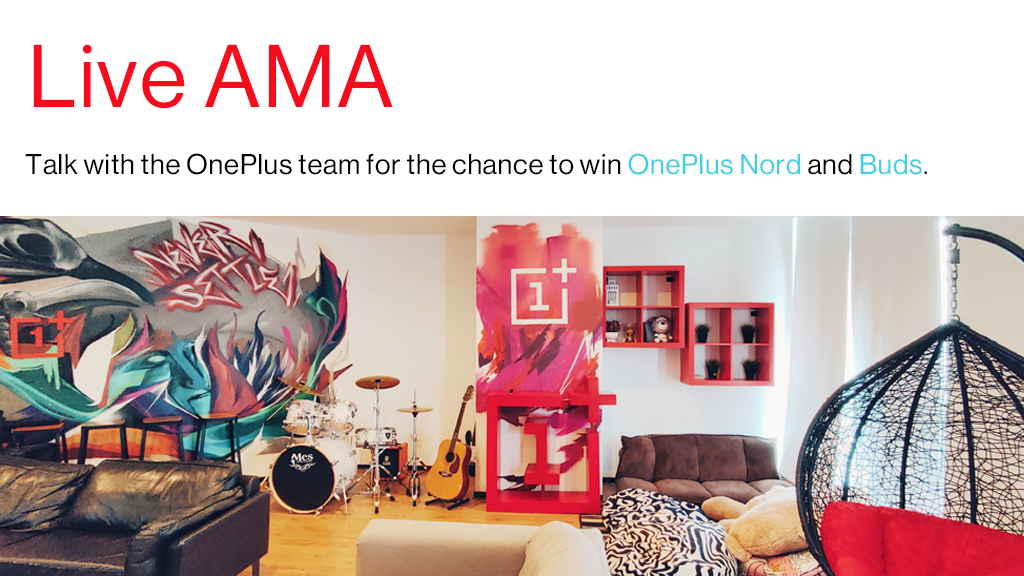 We've got five pairs of #OnePlusBuds and a #OnePlusNord to give away in our latest community AMA! 