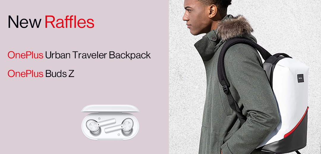 Raffles are back! What's up for grabs? 🎒 OnePlus Urban Traveler Backpacks