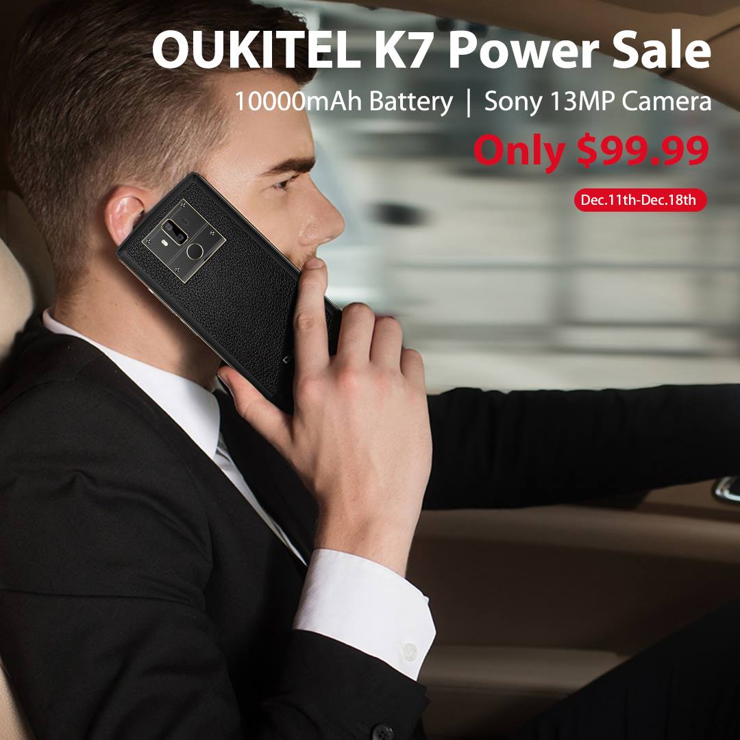 #OUKITEL #OUKITELBrand #OUKITELK7Power #Flashsale #Christmas #HotSale😎To keep you longer with the 1000mAh battery - OUKITEL K7 Power 4G smartphone☺️