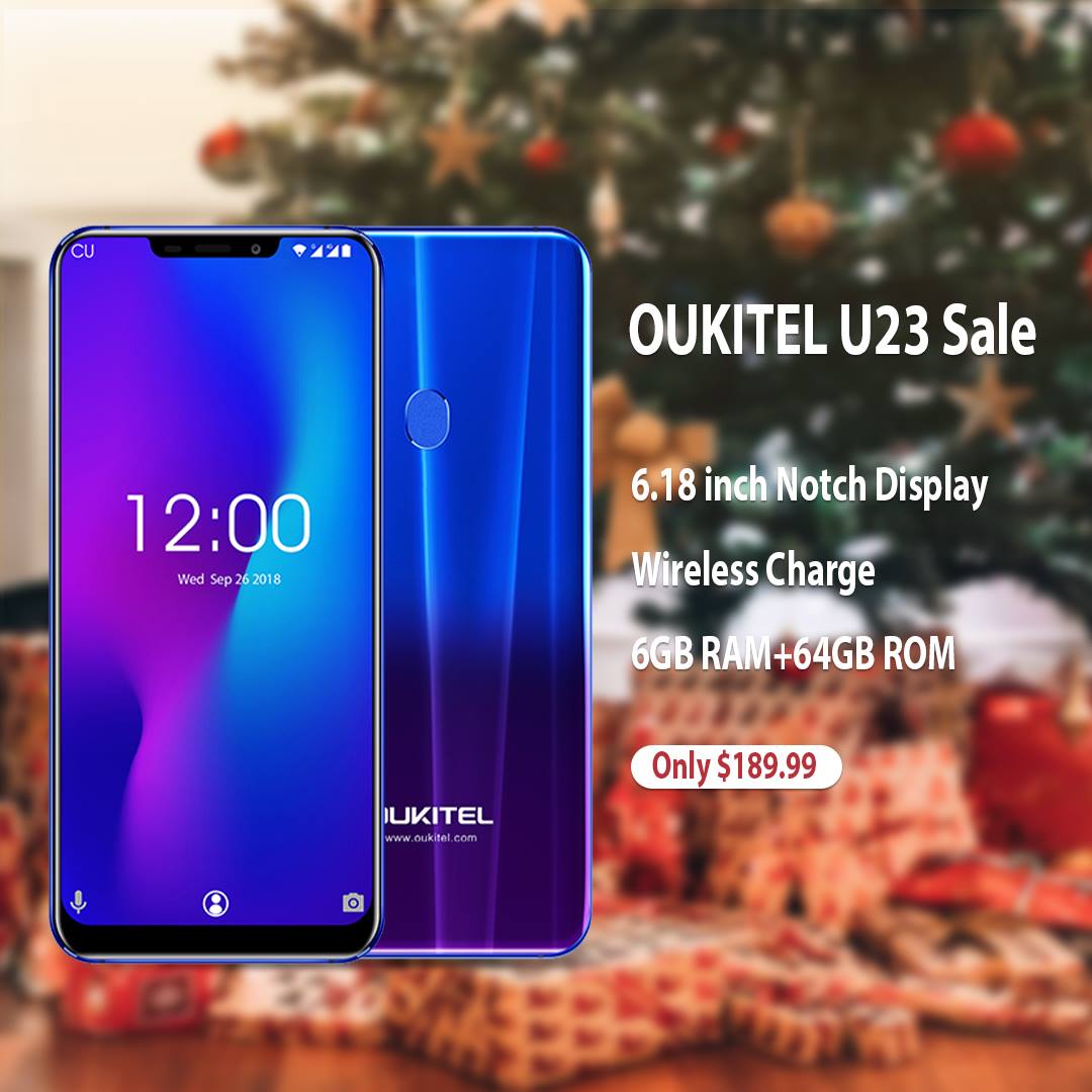 #FlashSale🙌OUKITEL U23 4G Phablet - 6GB RAM 64GB ROM price drops again!!!😍 Year-end Flash Sale: $189.99