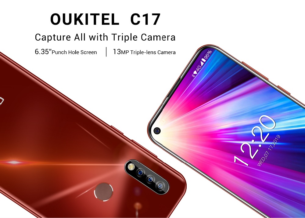 New smartphone #OUKITEL #C17 launched🎊 C17 is a new version of #C17Pro now available at our Official Store on Aliexpress🤩