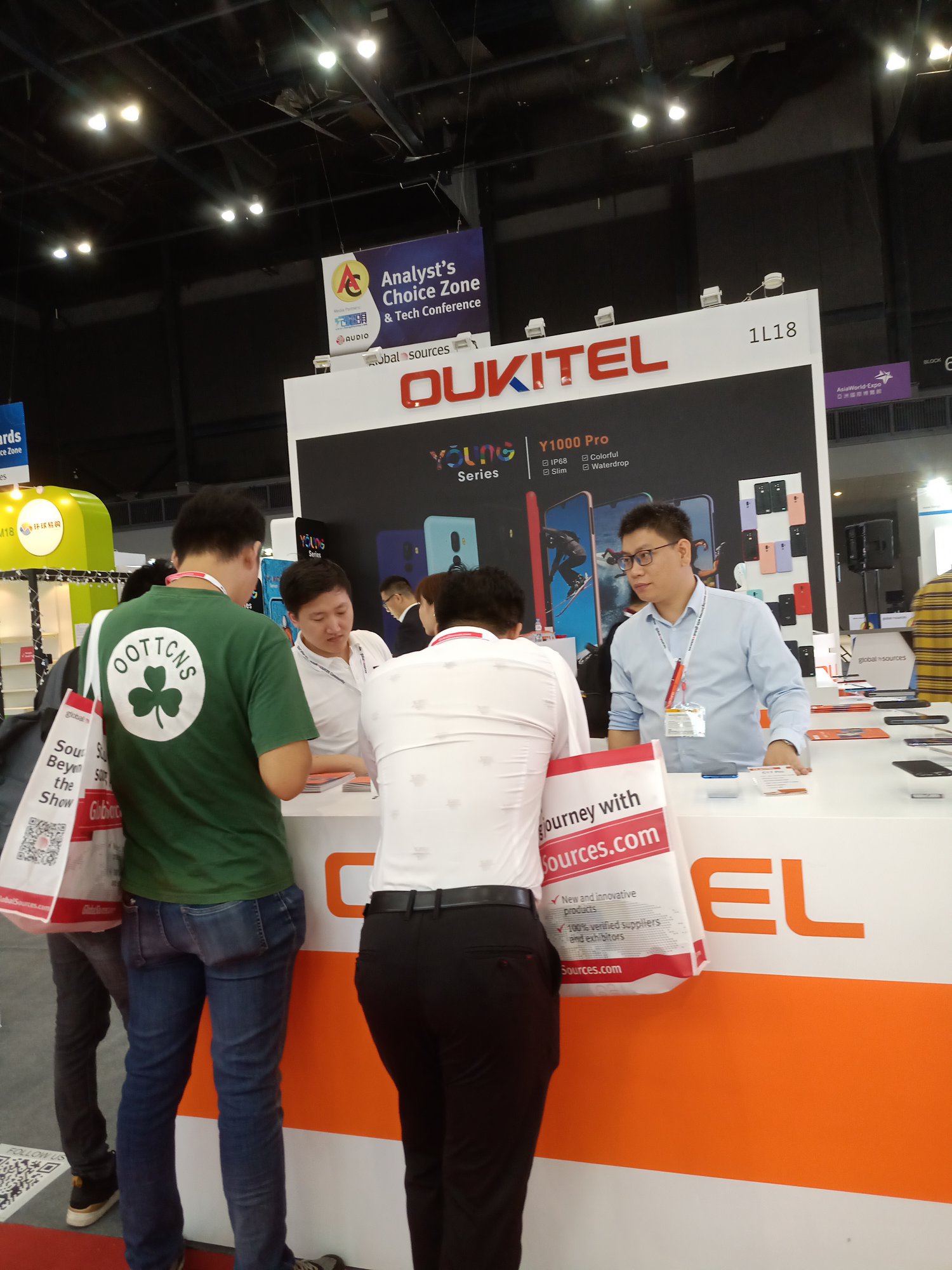 Team #OUKITEL at Asia-World Expo Waiting for your coming, Come and join us in Hong Kong