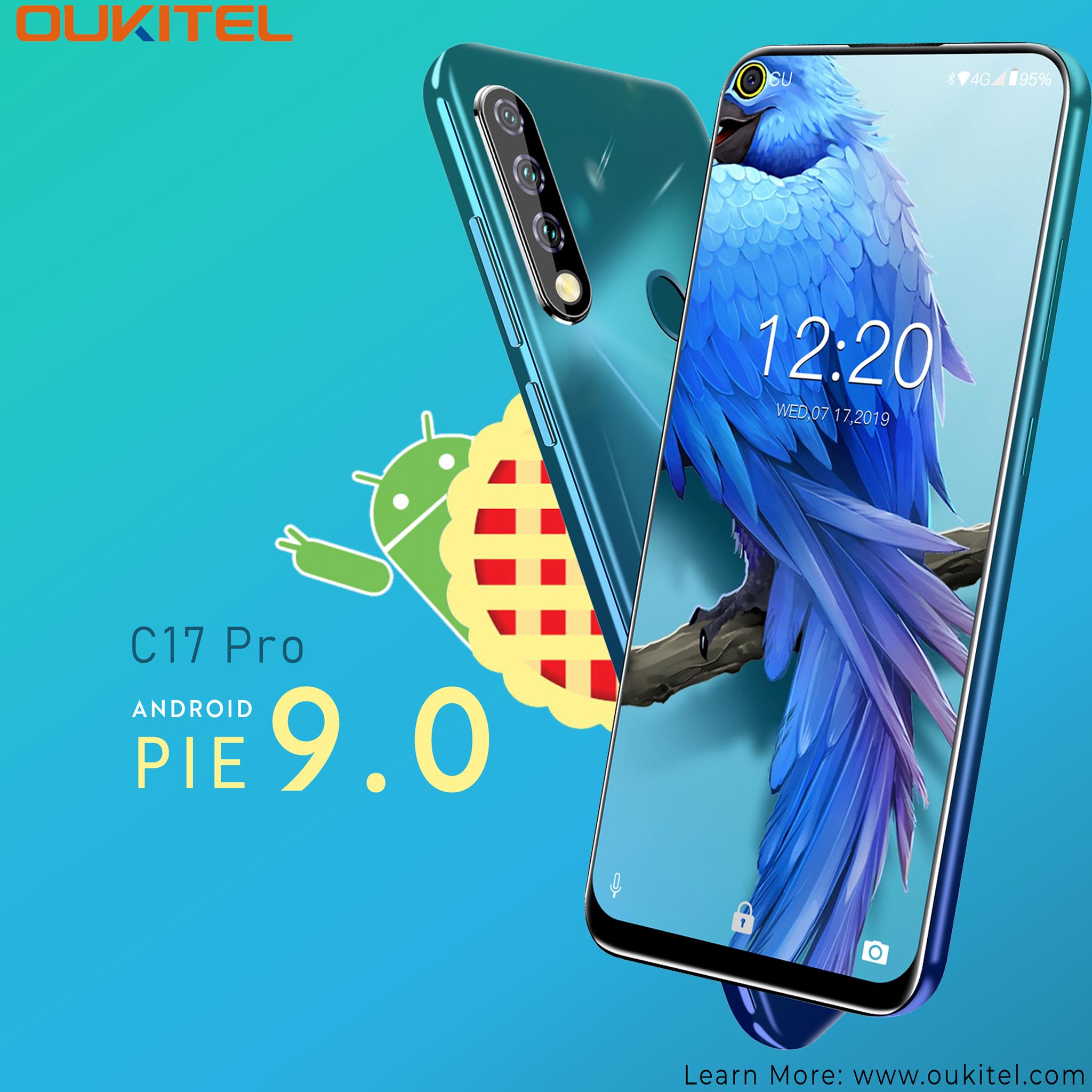 Running on latest Android 9.0 Pie operation system, the #OUKITEL #C17Pro offers you smooth and fast handling and latest technology experience without any bloatware and ads C17 Pro now available in two 4GB+64GB and 3GB+16GB variant