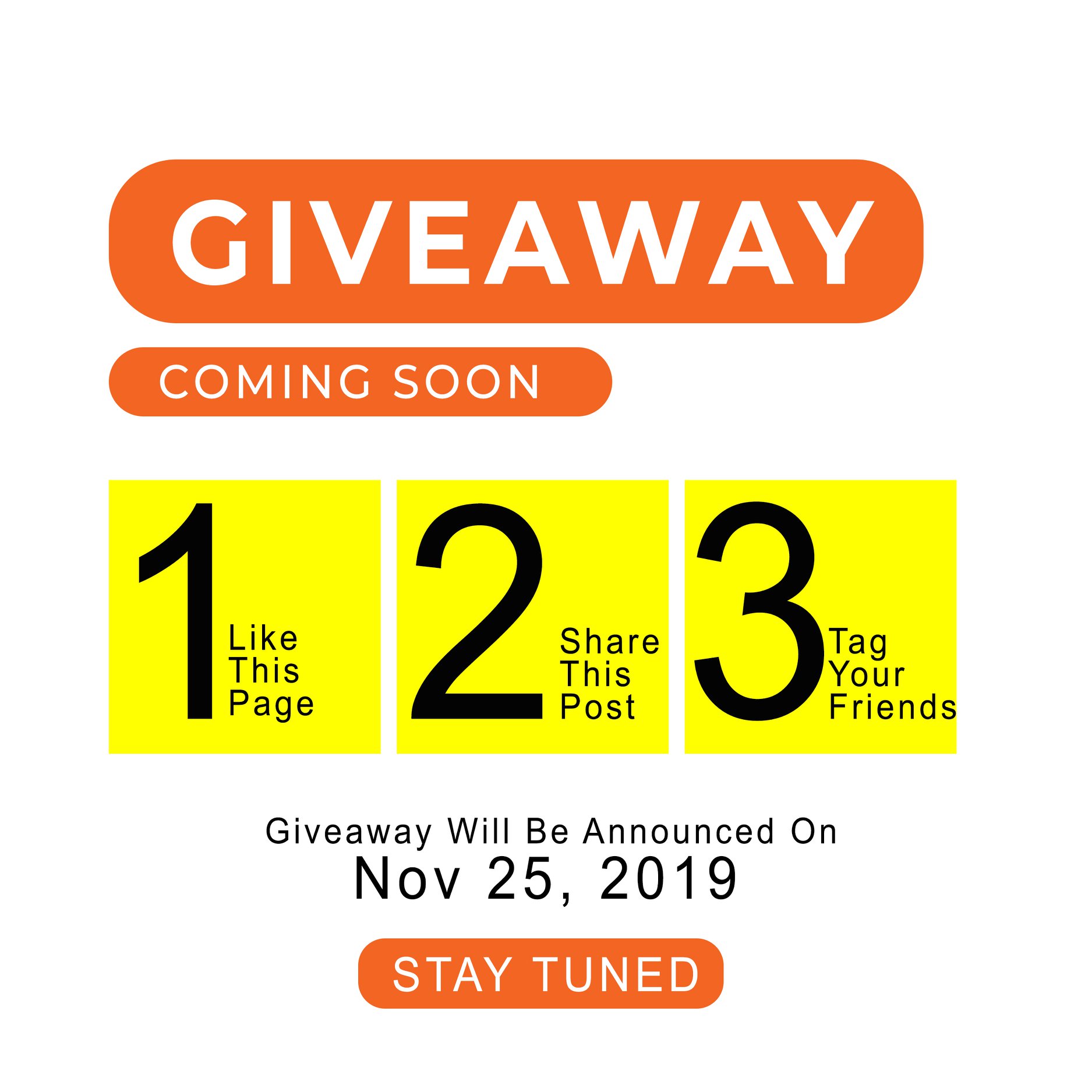 New #GIVEAWAY coming on 25th Nov.📣📣 Can you guess which smartphone will be given away??🤔