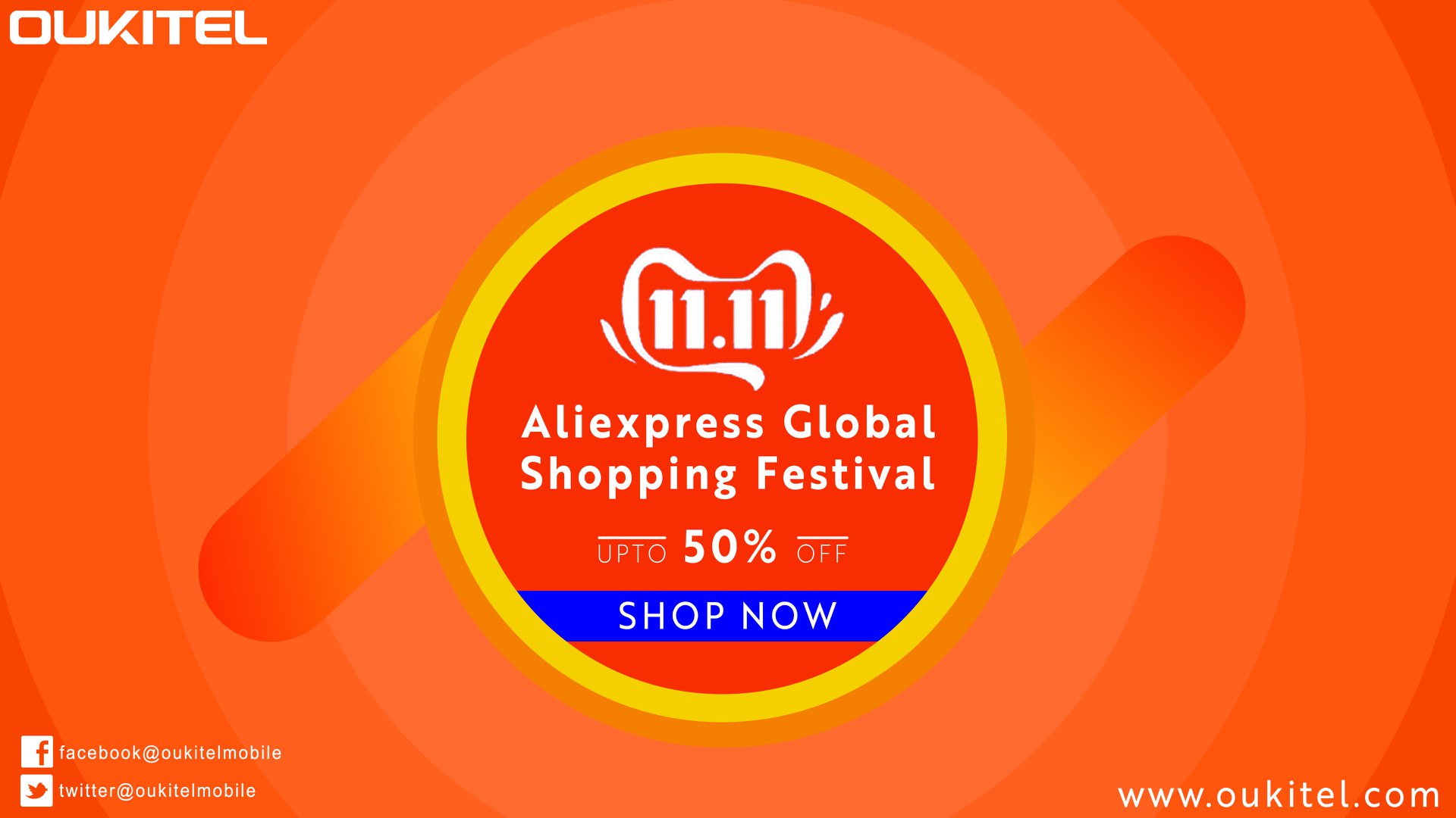 Aliexpress Global Shopping Festival 11.11 Sale is live on #OUKITEL Stores📣📣