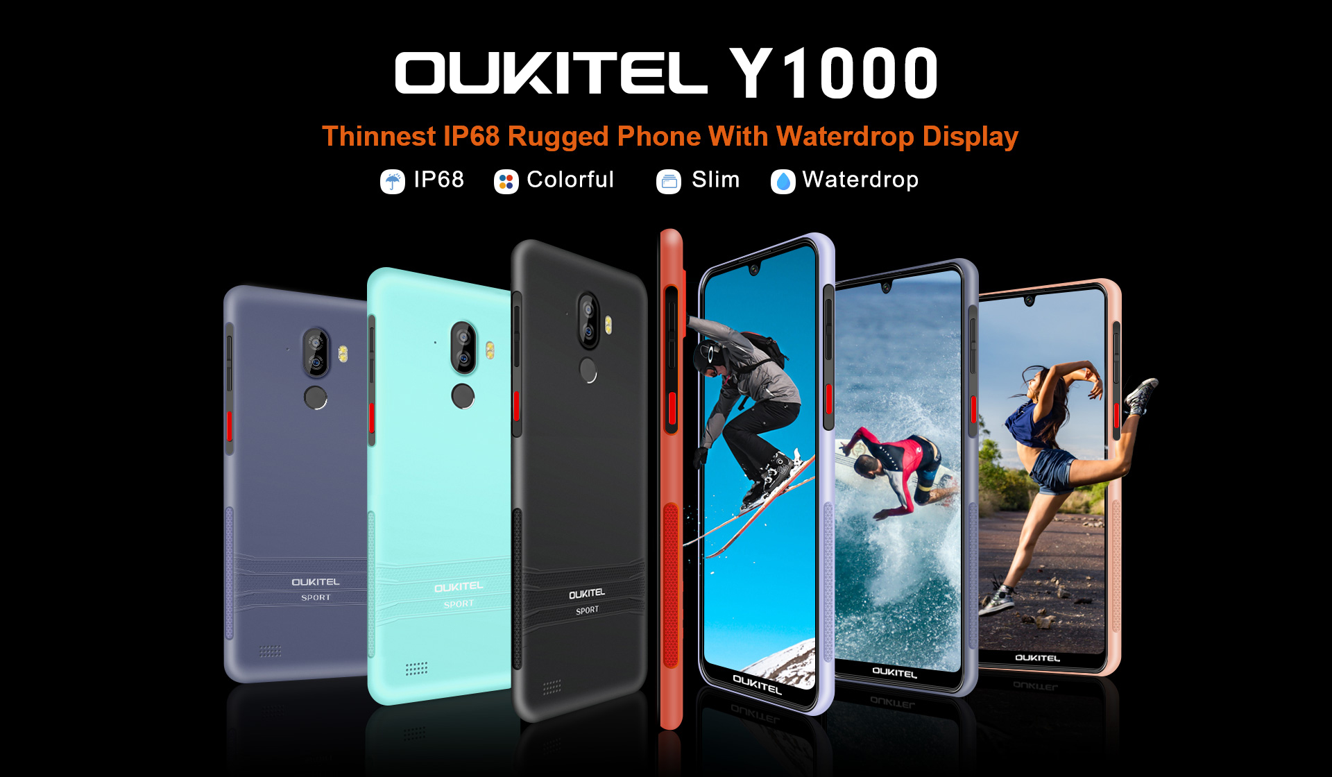 Presenting the next smartphone of our #YoungSeries #OUKITEL #Y1000 with IP68 certification 📣📣