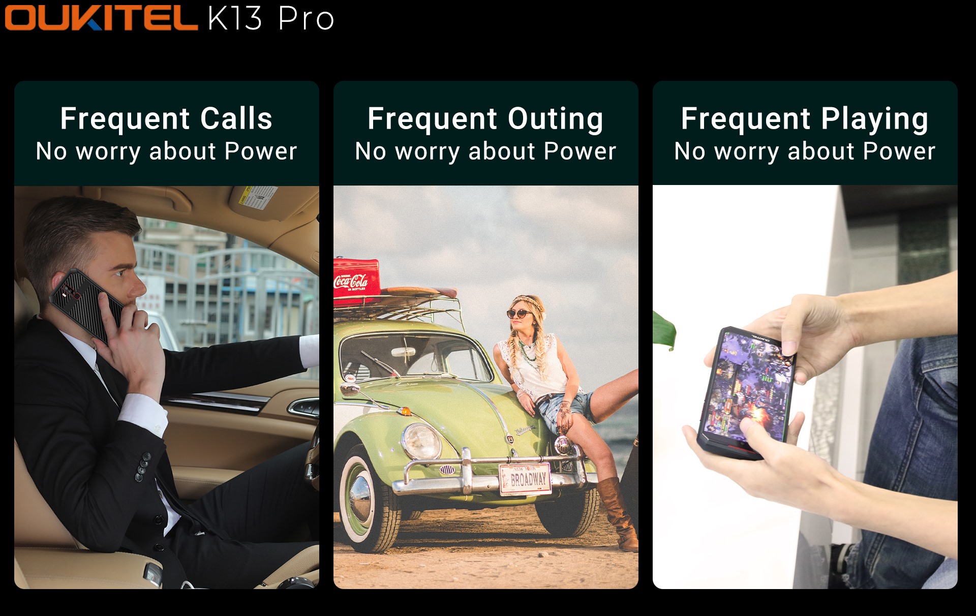 Frequent calls, frequent outing or Playing games #K13Pro stay with you always😍