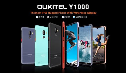 Looking for a rugged and stylish smartphone?? Choose #OUKITEL #Y1000, thinnest IP68 Rugged Phone with Waterdrop Display