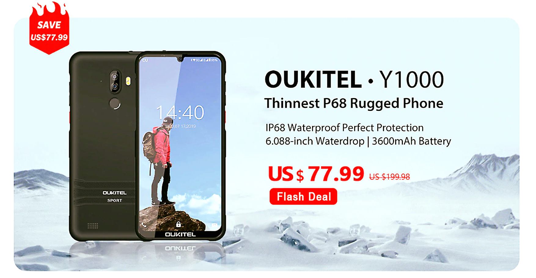 Last day to grab this amazing deal on #OUKITEL #Y1000📣