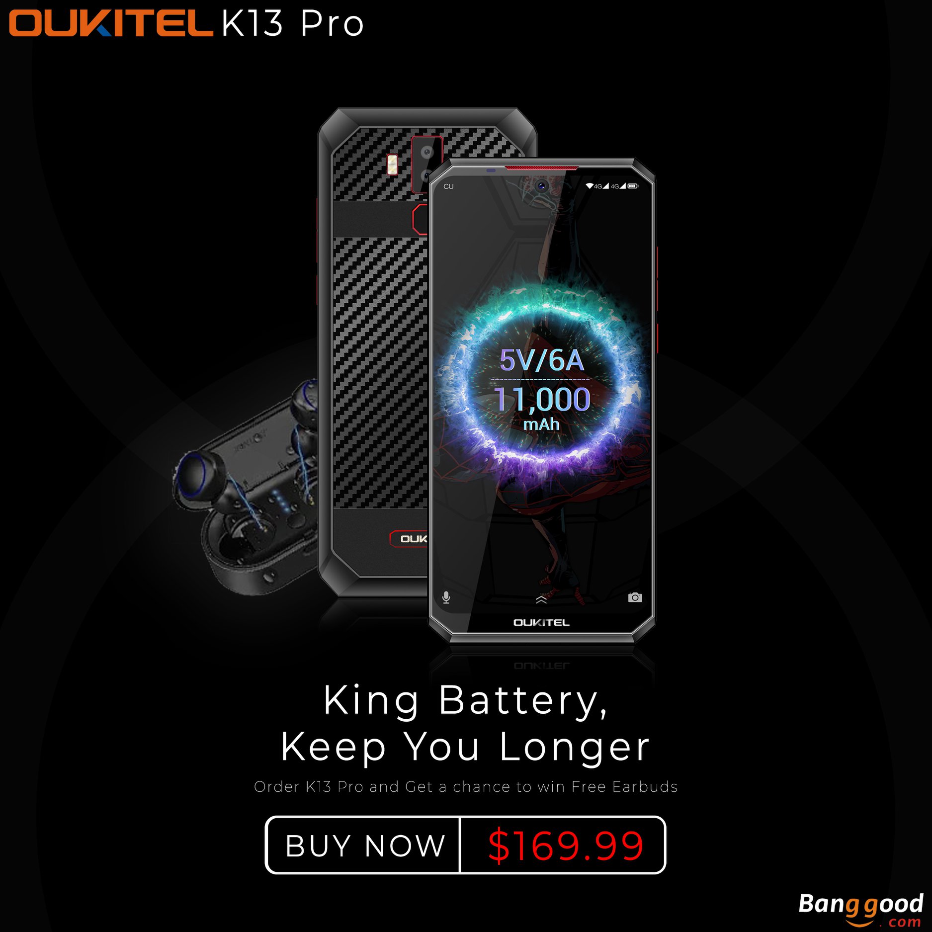 With Amazing features and unbelievable price #OUKITEL #K13Pro will be perfect choice for you!