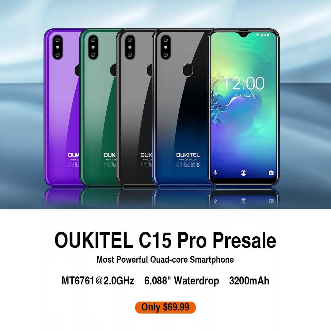 #oukitel #oukitelc15pro #presale The most powerful quad-core smartphone C15 Pro presale formally starts!🥳🥳🥳 Price: only $69.99