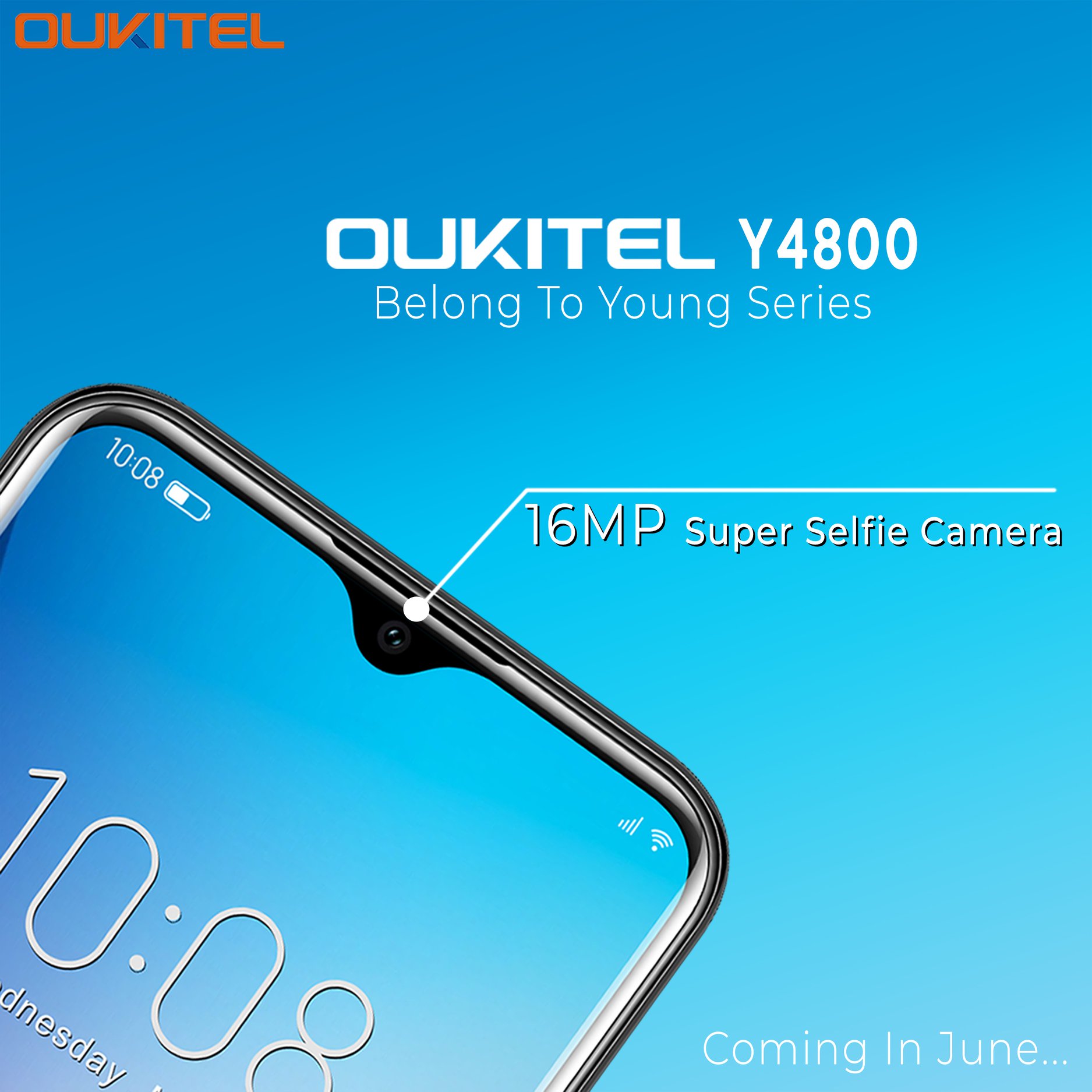 OUKITEL Young Series Launched heavily! 16MP Super Selfie Smartphone - #OUKITEL #Y4800