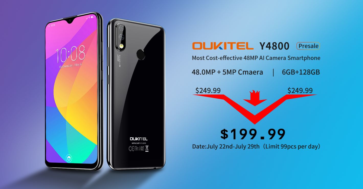 The most Cost-effective 48MP AI Camera Smartphone #OUKITELY4800's presale is live now