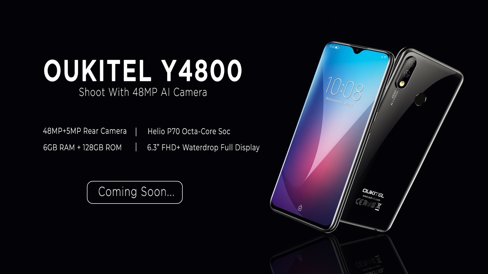 Coming in Mid-July #OUKITEL #Y4800 - 48MP+5MP rear camera