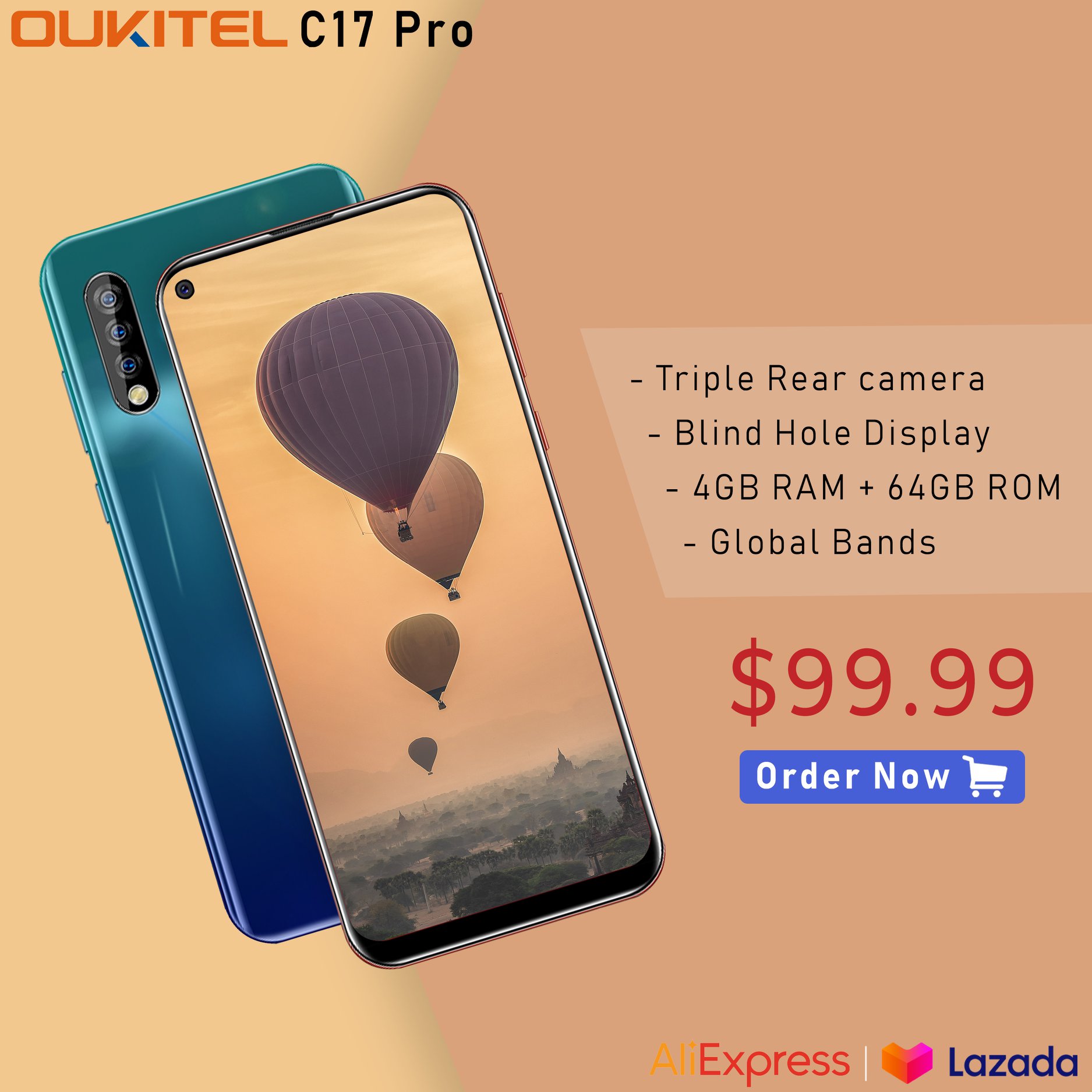 #OUKITEL #C17Pro available at Oukitel Aliexpress official store and OUKITEL Flagship Store on Lazada Buy now from Aliexpress>>>> www.tomtop.com