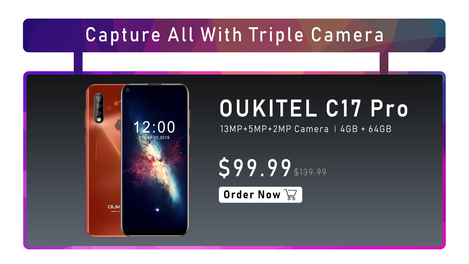 Planning for a new smartphone? Why pay more when you can get amazing specifications at unbelievable price with #OUKITEL BUY NOW #C17Pro >>>> www.tomtop.com