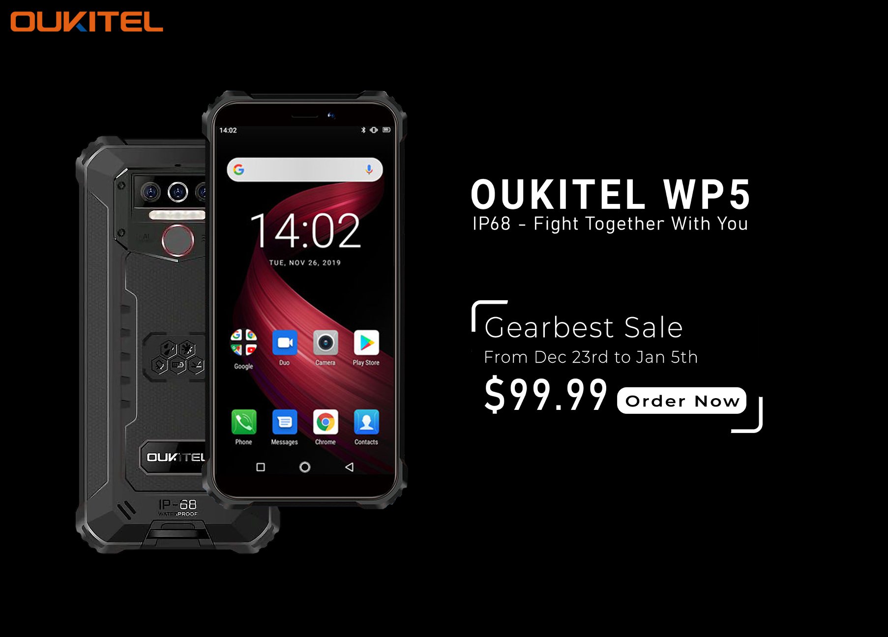 Last day of #Gearbest #Sale📣📣📣 Buy Now #OUKITEL #WP5 at $99.99 only 😍