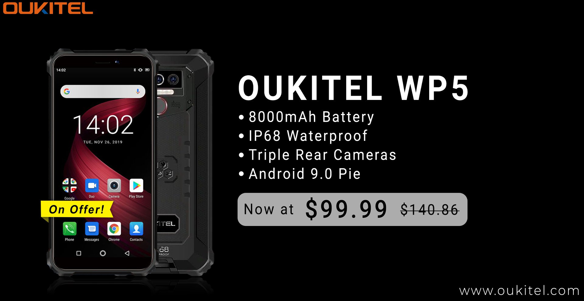 Check out! #OUKITEL #WP5 with unbelievable price on #Gearbest😍