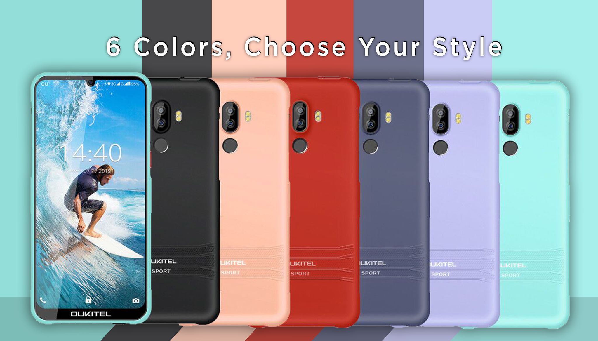 #OUKITEL #Y1000 available in 6 Color option.