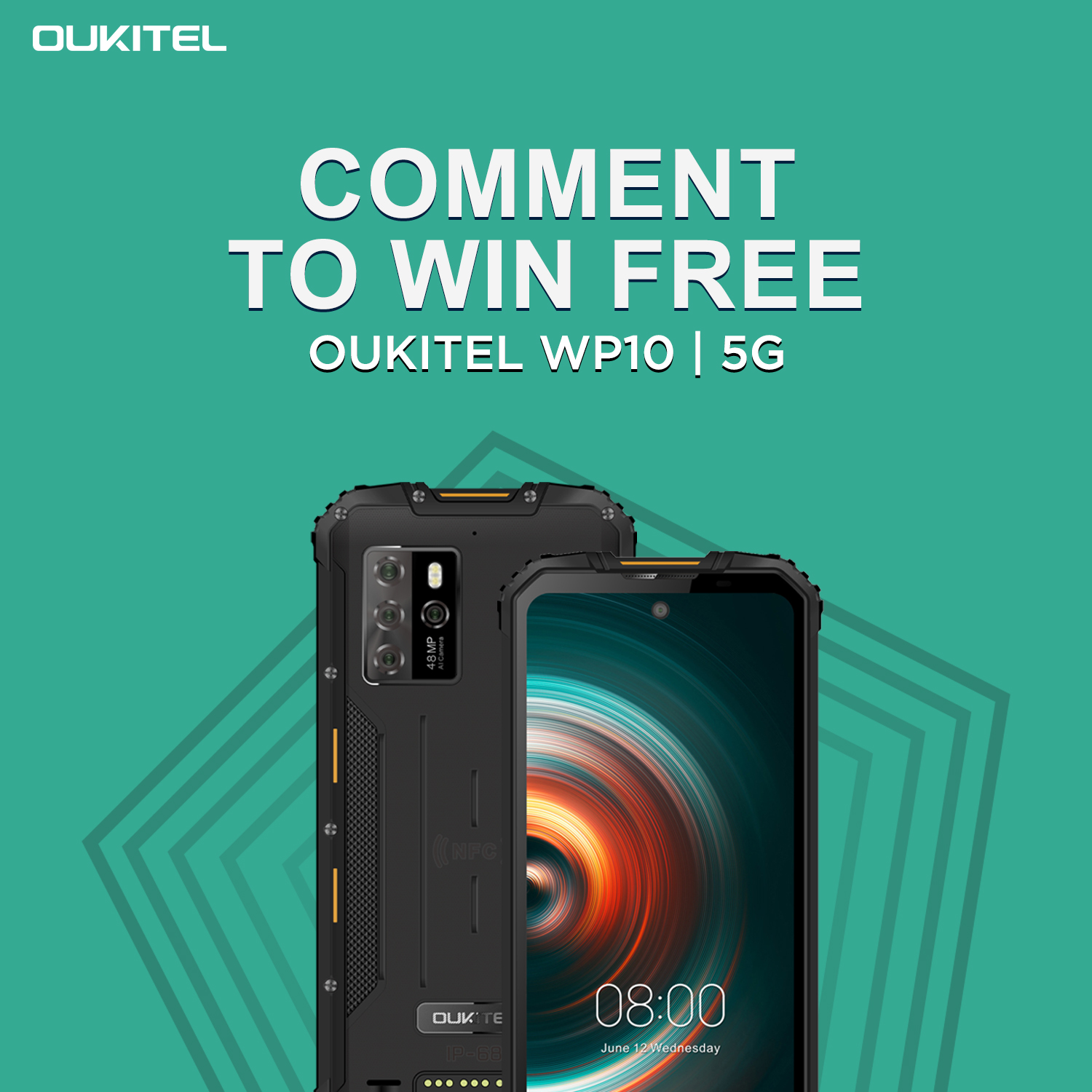 Comment to win #OukitelWP10 5G Rugged Phone 📣 Visit: www.tomtop.com