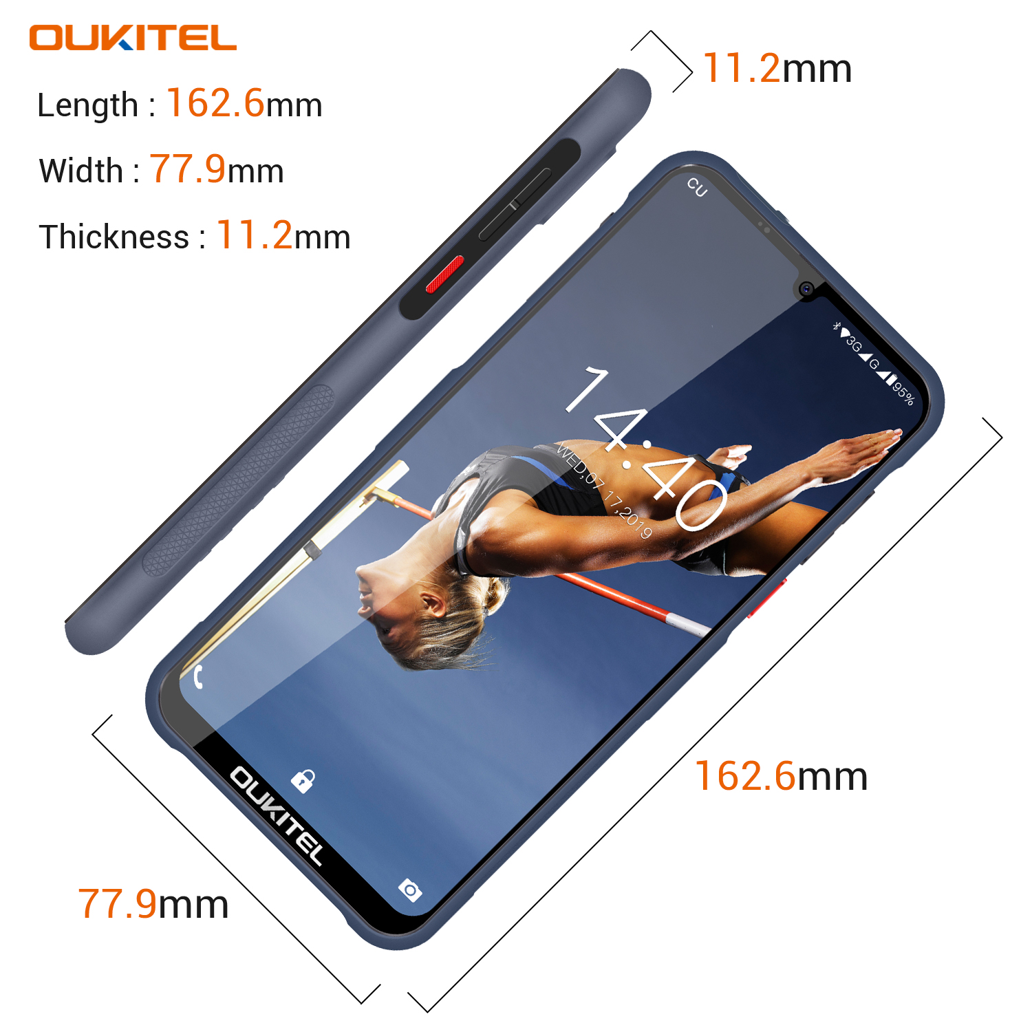 #OUKITEL #Y1000 comes with amazing features and a big battery but still it have thickness of 11.2mm