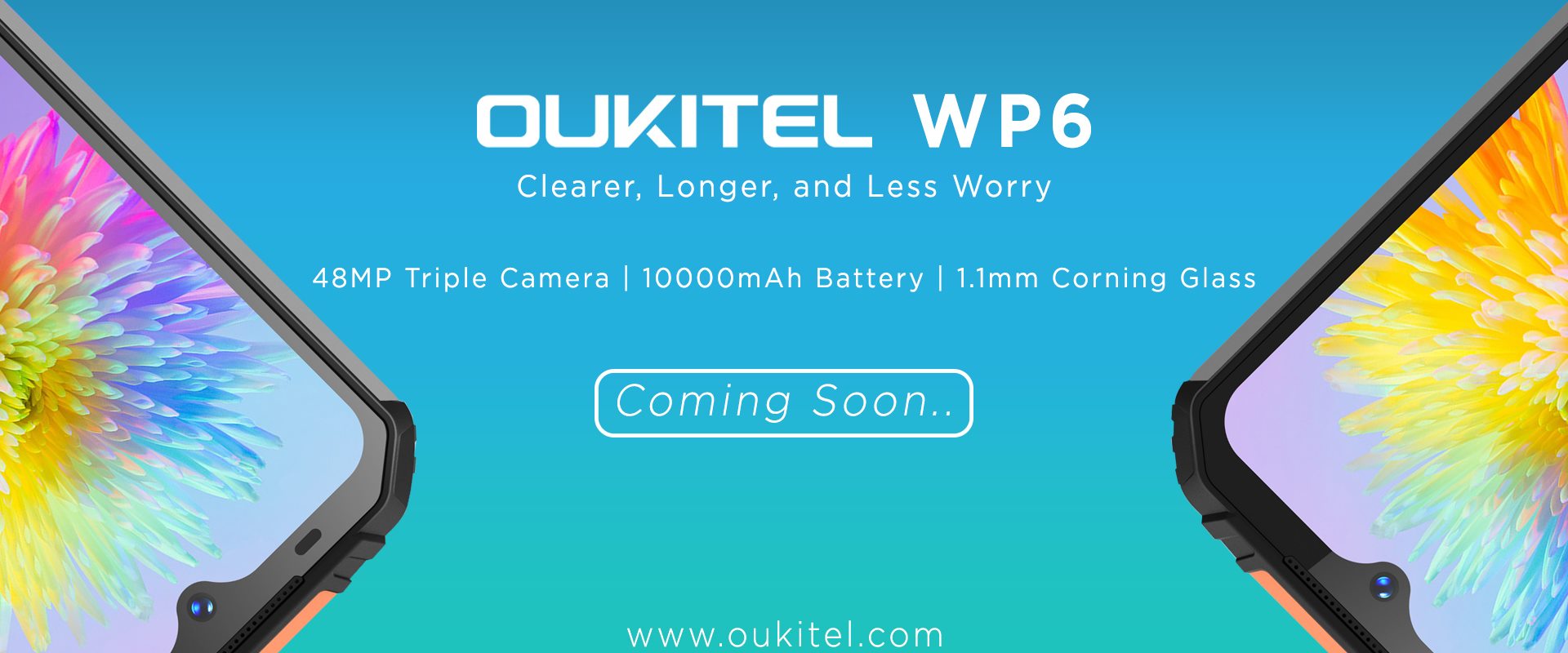 Coming soon the new smartphone of our WP series- #OUKITEL #WP6