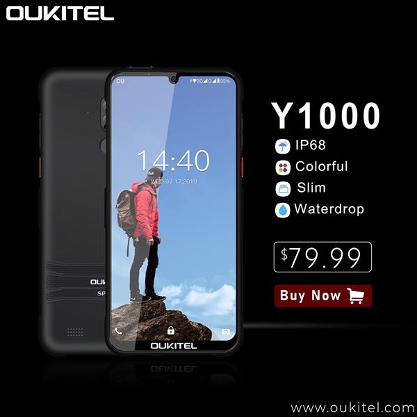 #OUKITEL #Y1000 - Thinnest IP68 Rugged Phone with Waterdrop Display😍🤩