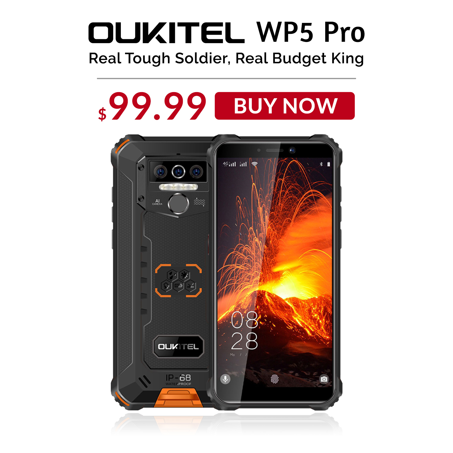 Stock going fast📣📣 Get Real Budget King #OUKITEL #WP5Pro at $99.99 only. Don't miss this unbelievable price deal🔥...