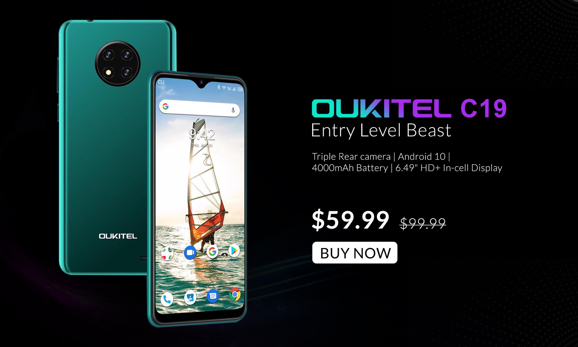 Few days left to avail this unbelievable deal of #OUKITEL #C19 at $59.99 only. #OukitelC19 Featured with: