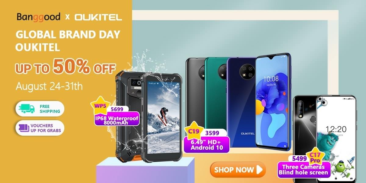 #OUKITEL Brand Day sale on Banggood📣