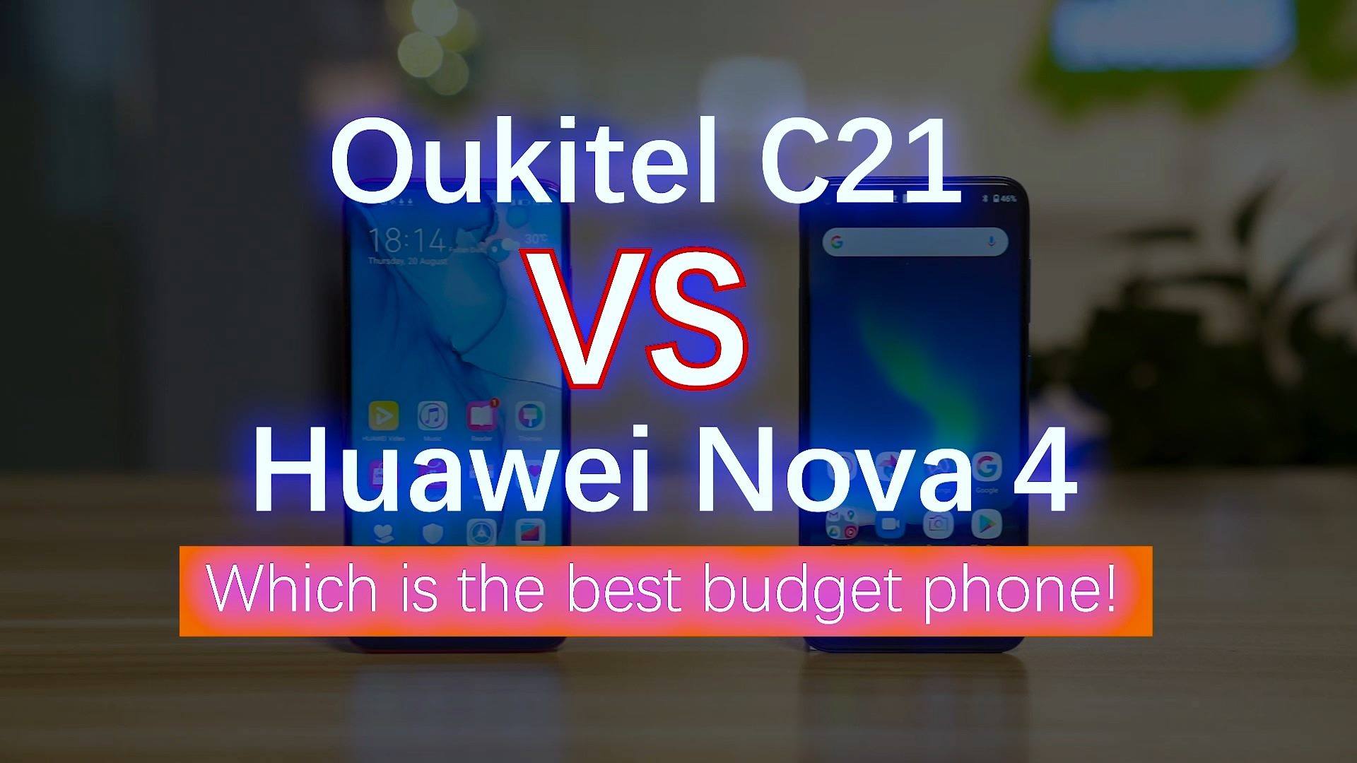 Check out Hands on comparison video of our latest #OukitelC21 with Huawei Nova 4 #C21 will be available at $89.99 in global sale from Aug 24, while Nova 4 released at around $400😳