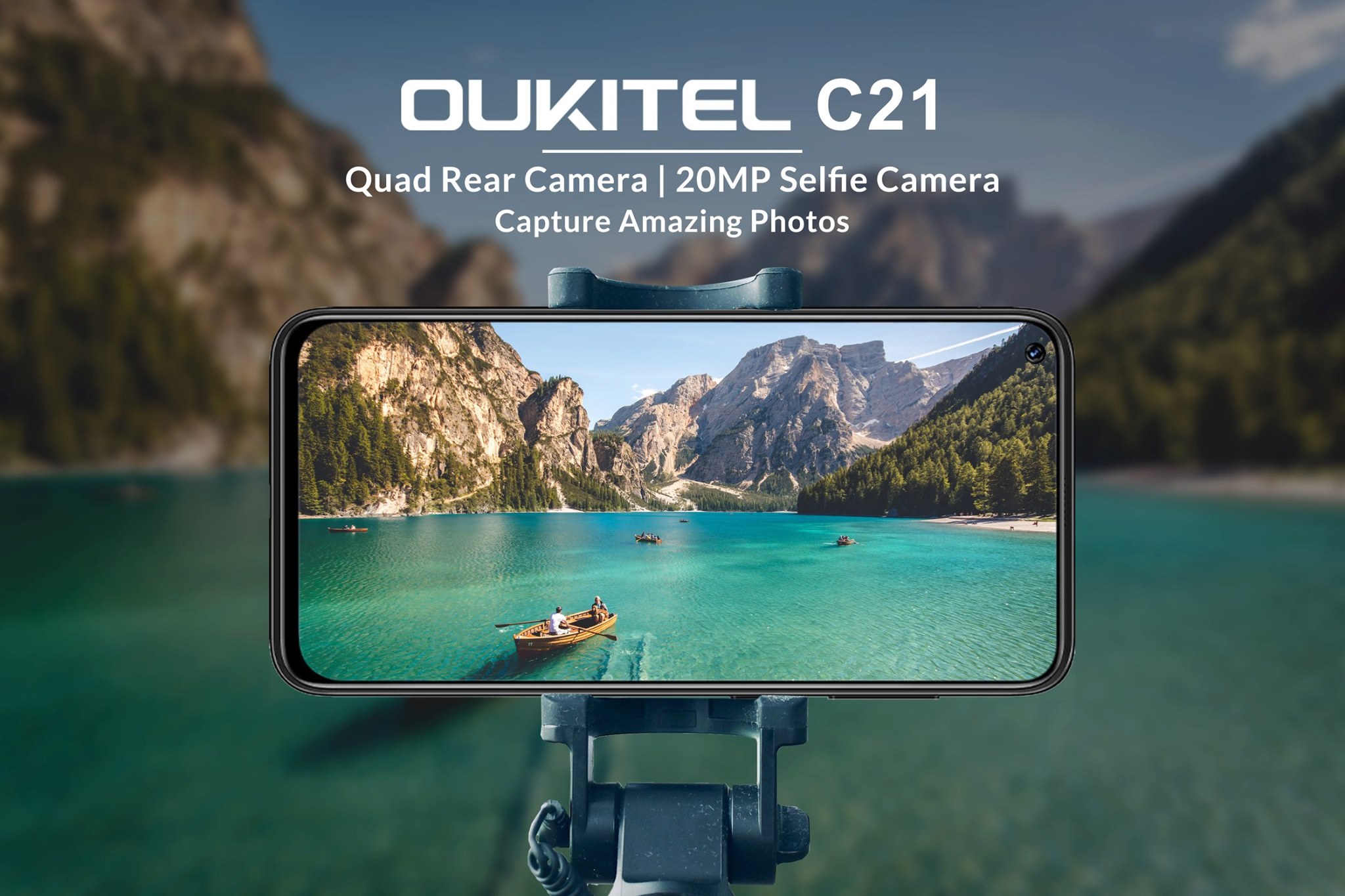 The unbeatable Quad Rear Camera and 20MP Front camera of #OukitelC21 offers a flagship level photography experience🤩 #C21 Launching on August 11📣 Guess and Win C21🎁: www.tomtop.com