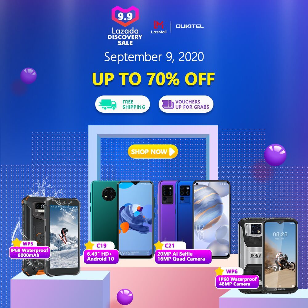 #Oukitel Mega Discount Sale on #Lazada Philippines📣📣 Get up to 70% off and grab extra discount vouchers on latest OUKITEL Smartphones 😍