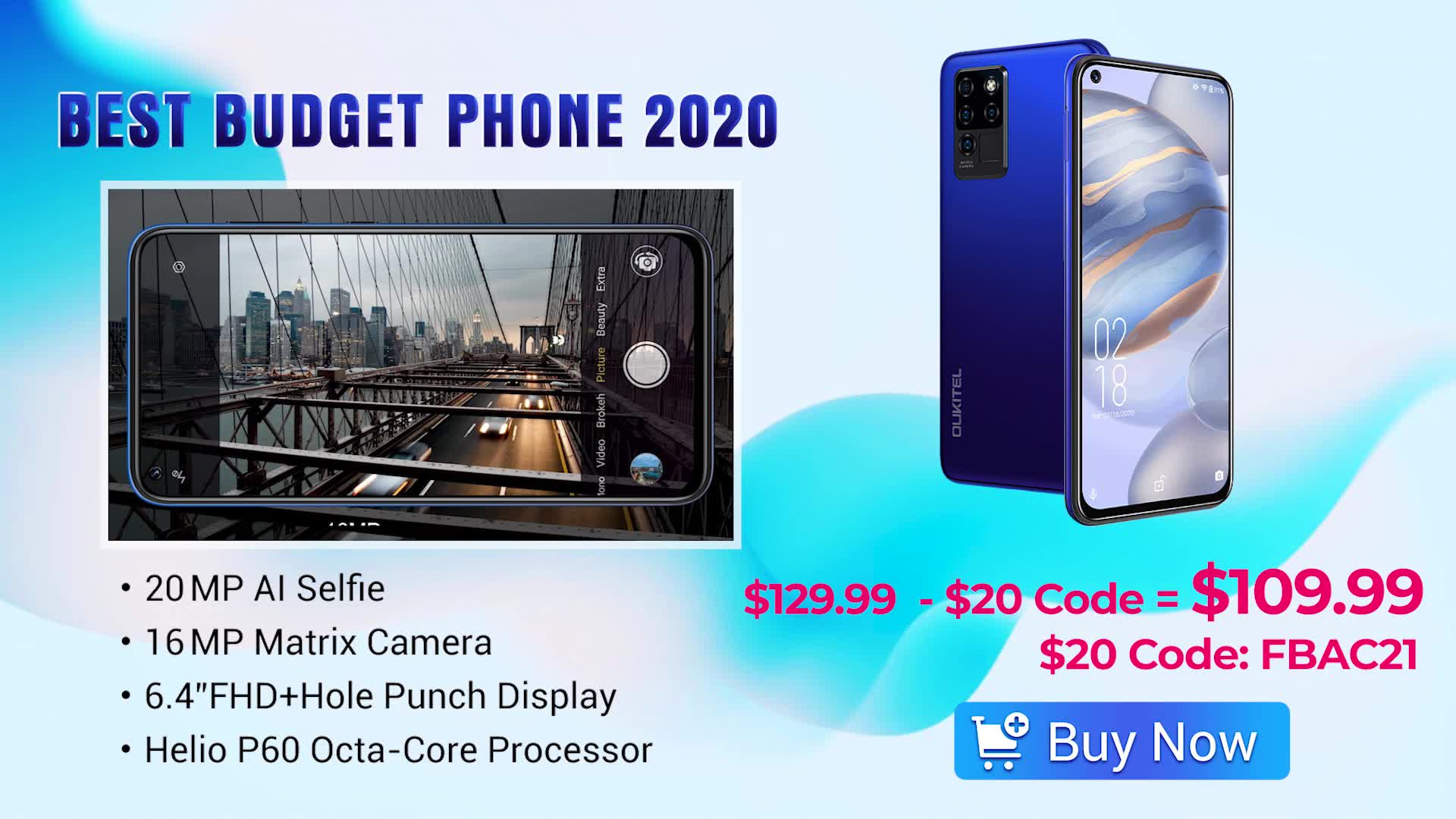 🏆Best budget phone 2020 - Oukitel C21 