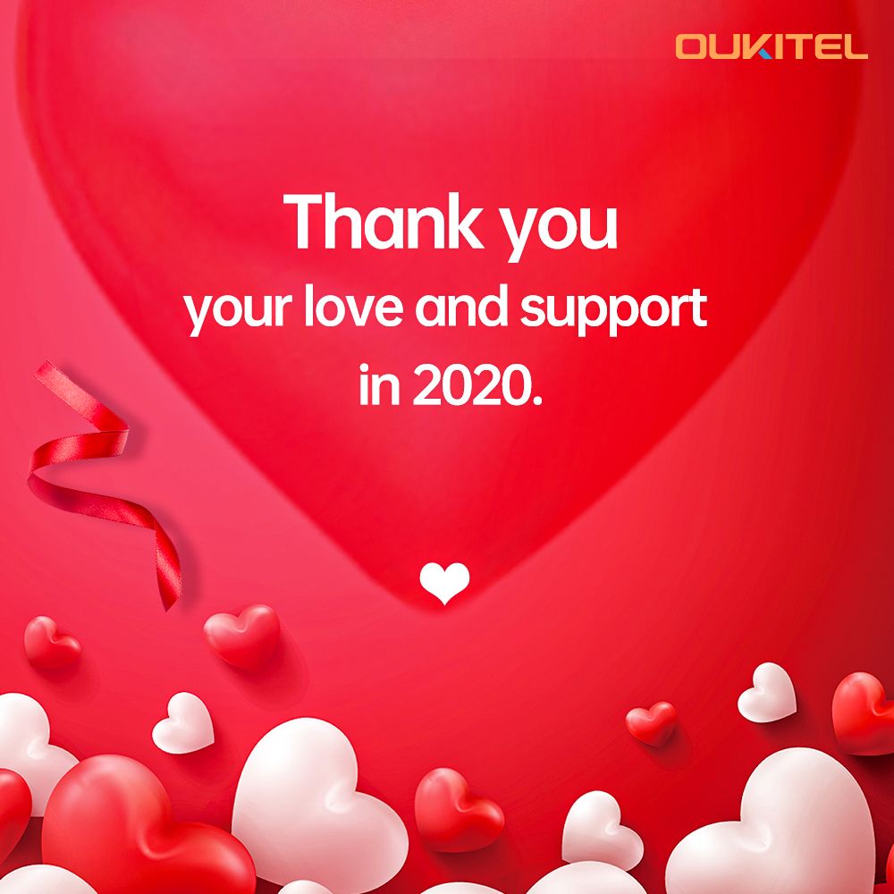 Thank everyone for your love and support for #Oukitel in 2020🙏 #Oukitel launched many products this year and experienced many moments together.