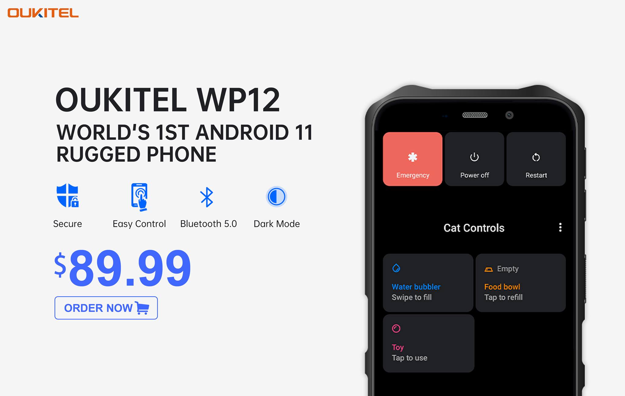 With latest #Android11, The #OukitelWP12 offers great features with secure environment 😍 #WP12 now at $89.99📣