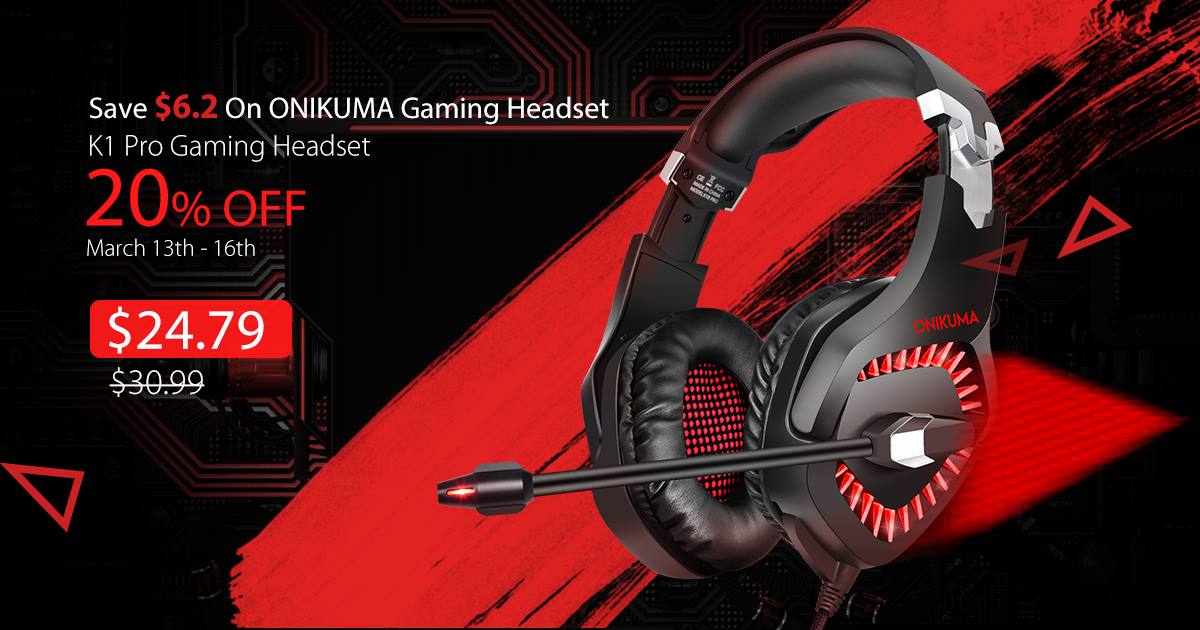 📣ONIKUMA K1 Pro Gaming Headset Promotion🤟🤟