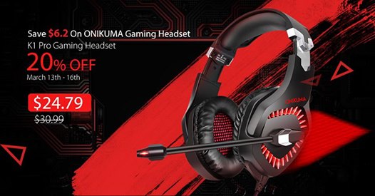 �ONIKUMA K1 Pro Gaming Headset Promotion���