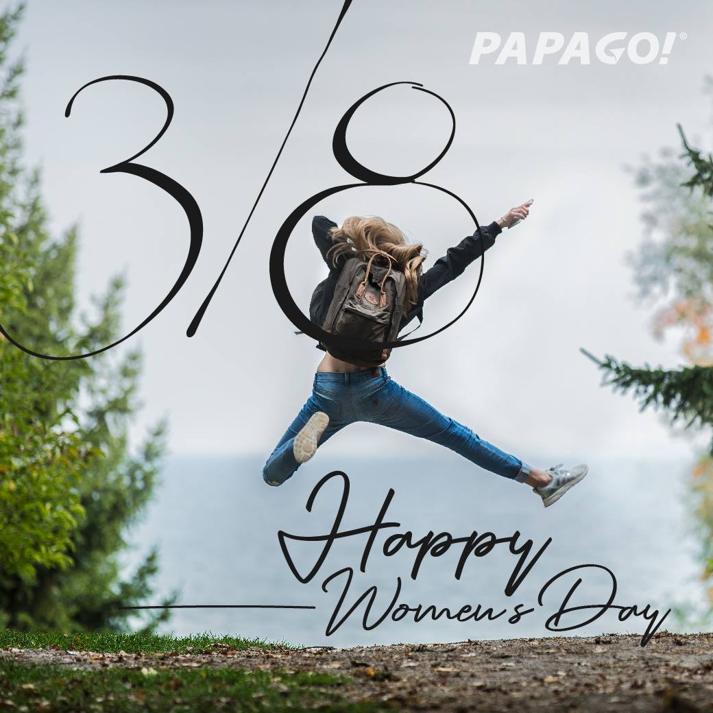 PAPAGO!跟各位美麗的女子一同祝賀