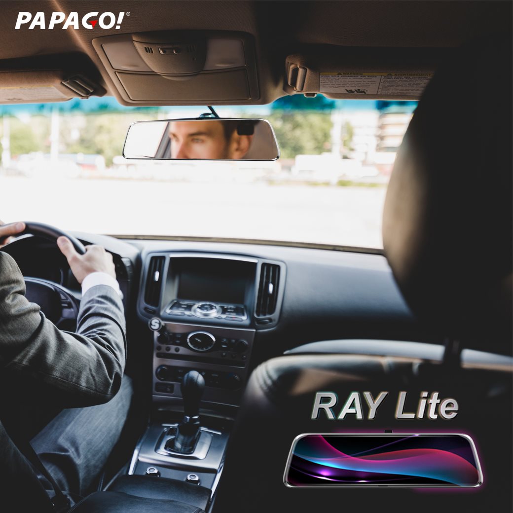 【PAPAGO! RAY Lite電子後視鏡】