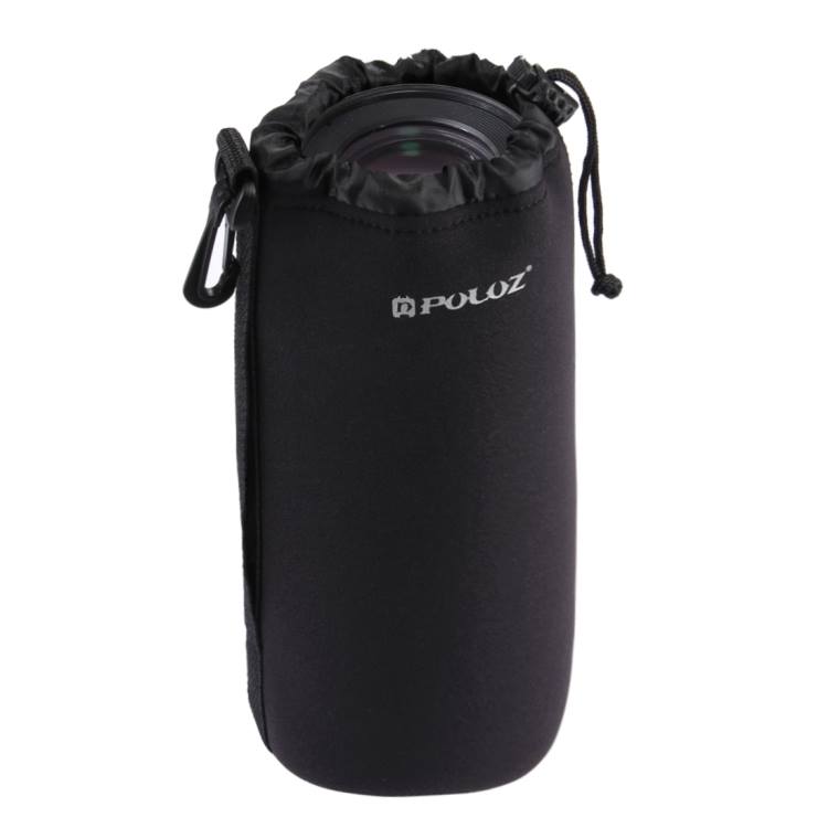 #PULUZ Neoprene SLR #Camera Lens Carrying #Bag with #Hook for #Canon / #Nikon / #Sony Cameras, Size XXL: 27cm x 10cm