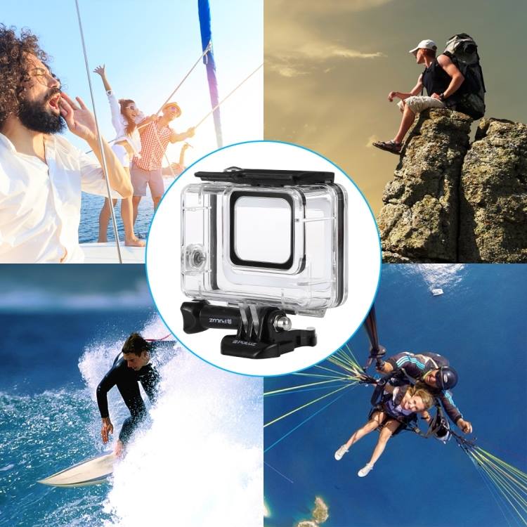 #PULUZ for #GoPro #HERO7 Silver / HERO7 White 45m Underwater #Waterproof #Housing #Diving #Protective #Case with Buckle Basic Mount & Screw