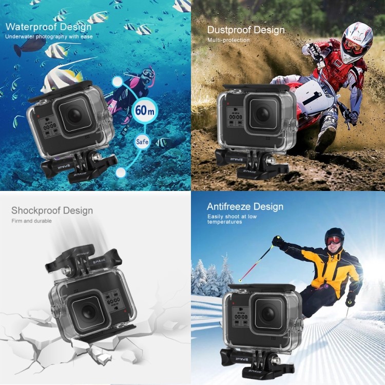 #PULUZ 60m #Underwater Depth #Diving #Case #Waterproof #Camera #Housing for #GoPro #HERO8 Black