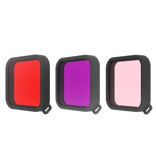 #PULUZ Housing Diving Color Lens Filter for DJI Osmo Action(Pink)