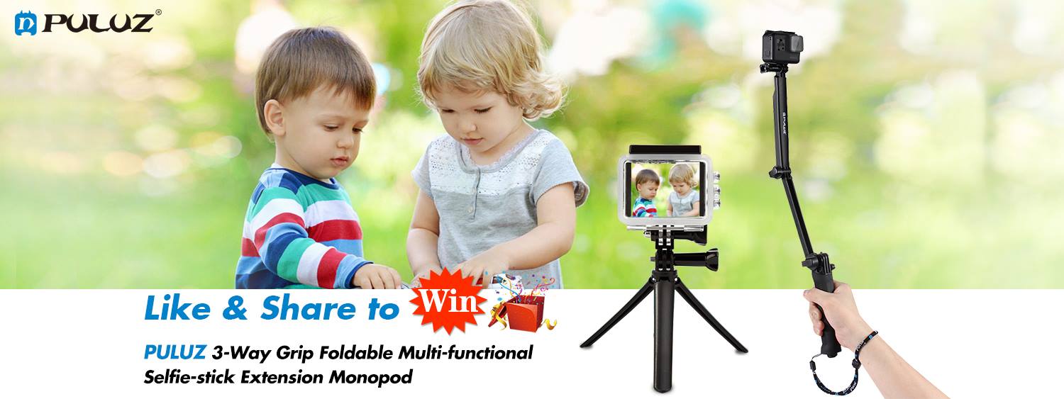 Many thanks for everyone who take participate in activities actively on "Share&Like to WIN PULUZ 3-Way Grip Foldable Multi-functional Selfie-stick Extension Monopod".