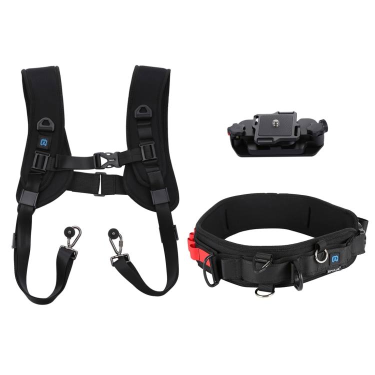 3 in 1 Multi-functional #PULUZ Bundle #Waistband #Strap + Double #Shoulders #Strap + Capture #Camera #Clip Kits with Hook for #SLR / #DSLR #Cameras