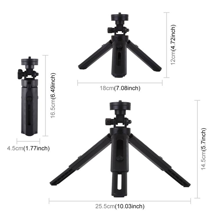 #PULUZ Pocket 5-mode Adjustable #Desktop #Tripod #Mount with 1/4 inch Screw for #DSLR & #Digital #Cameras, Adjustable Height: 23-28cm